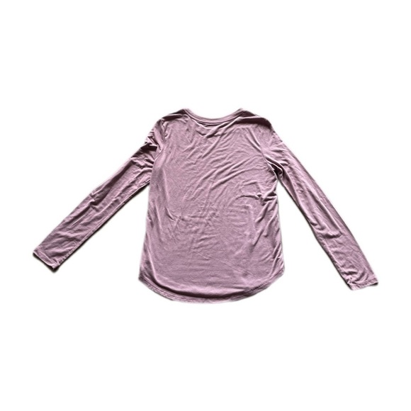 SO Favorite Long Sleeve Crew Neck Light Purple Juniors Medium - Picture 2 of 6